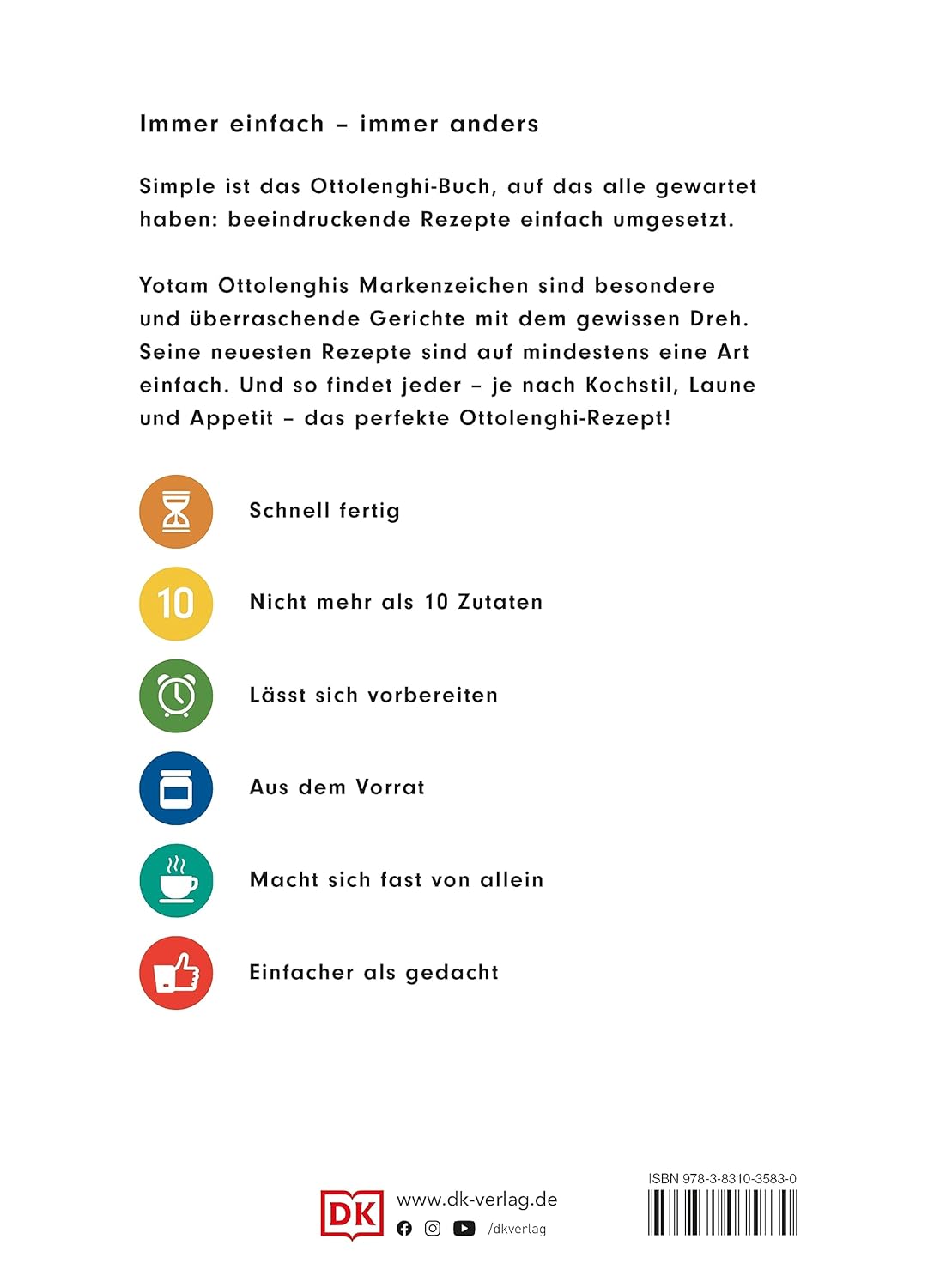 Yotam Ottolenghi – Simple. Das Kochbuch